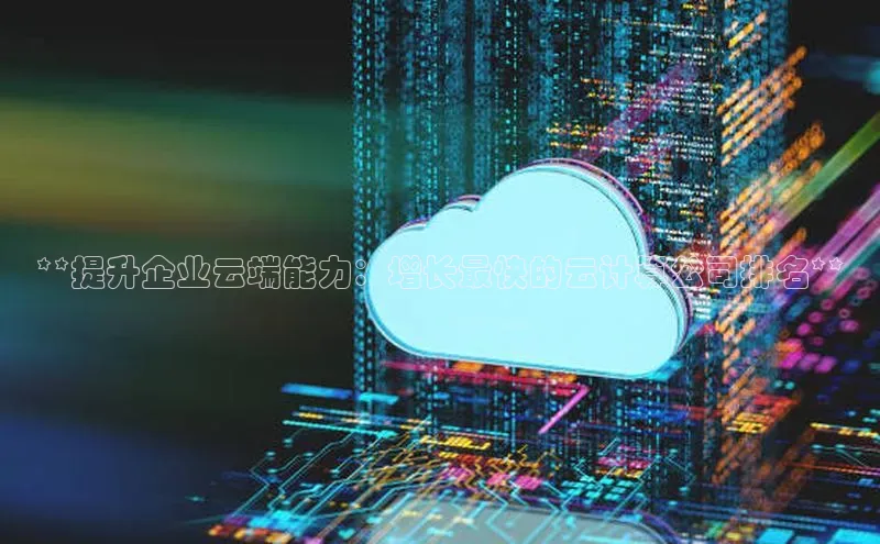 EON体育4登录金山办公**提升企业云端能力：增长最快的云计算公司排名**