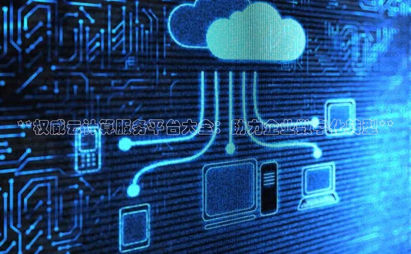 EON4登录百度社团赞助平台**权威云计算服务平台大全：助力企业数字化转型**