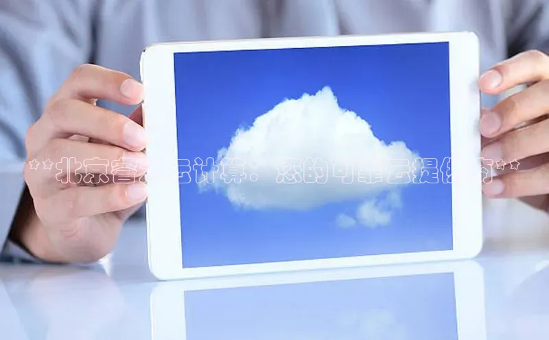 意昂体育4代理光魔科技**北京睿为云计算：您的可靠云提供商**