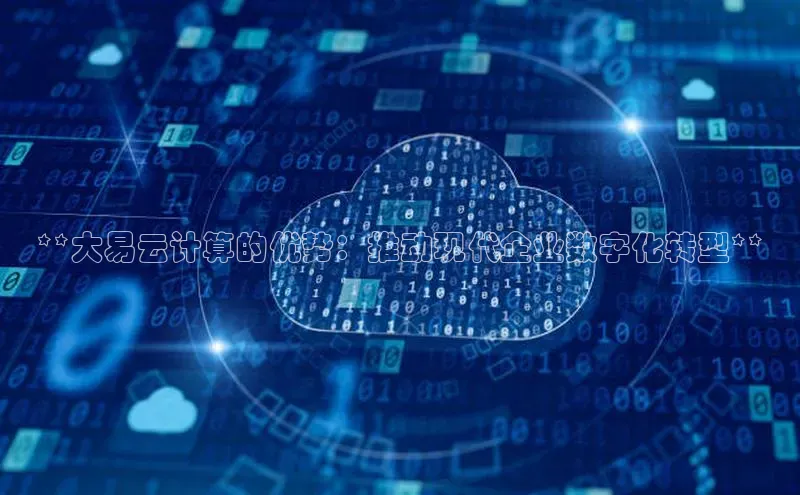 意昂体育4阿里尔公司**大易云计算的优势：推动现代企业数字化转型**